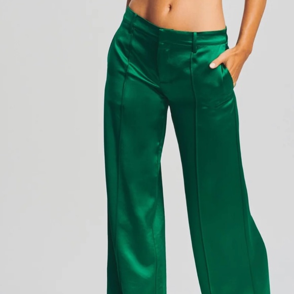 Emerald green suit pants - Picture 1 of 2